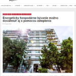 Energeticky hospodárne bývanie možno dosiahnuť aj s pomocou zateplenia