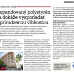 Expandovaný polystyrén sa dokáže vysporiadať s prirodzenou vlhkosťou