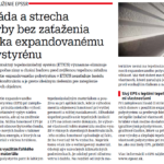 Fasáda a strecha stavby bez zaťaženia vďaka expandovanému polystyrénu
