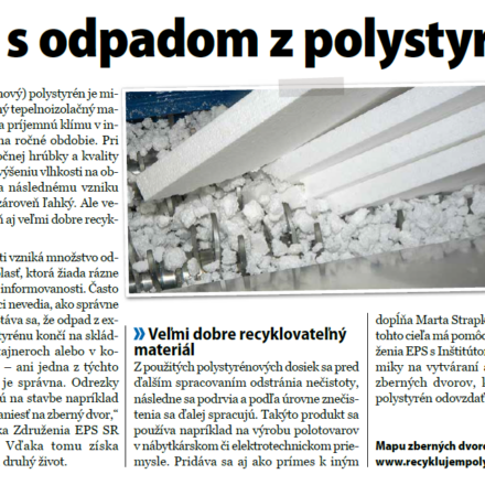 Kam s odpadom z polystyrénu?