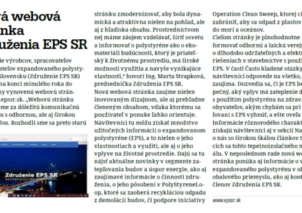 Nová webová stránka Združenia EPS SR