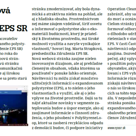 Nová webová stránka Združenia EPS SR