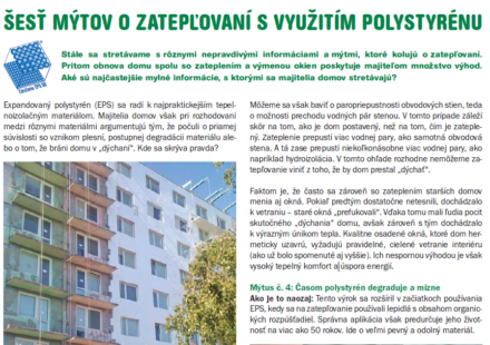 Šesť mýtov o zatepľovaní s využitím polystyrénu