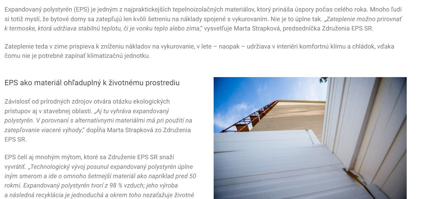 Zateplenie ako nástroj vysporiadania sa s energetickou krízou