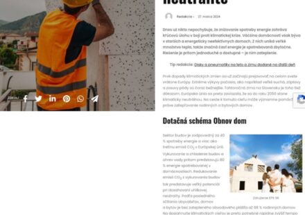 Zateplením k uhlíkovej neutralite