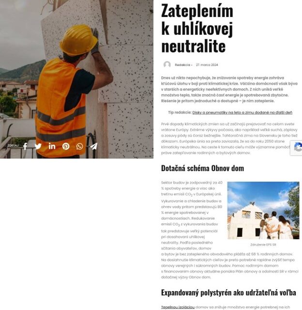 Zateplením k uhlíkovej neutralite