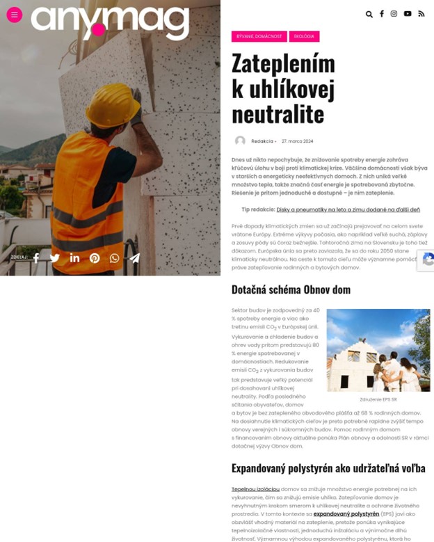 Zateplením k uhlíkovej neutralite