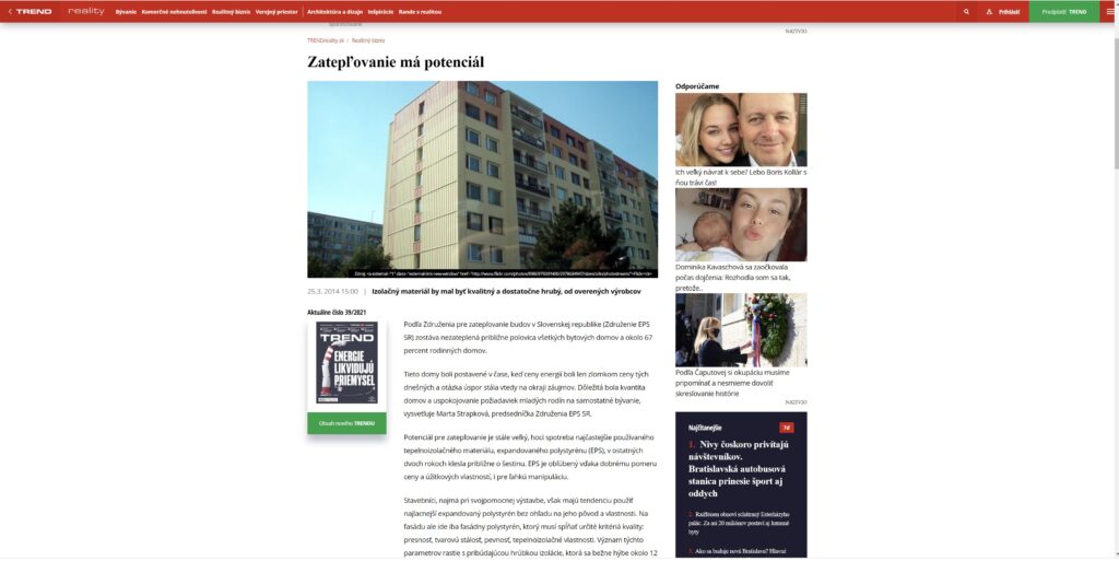 Zatepľovanie má potenciál