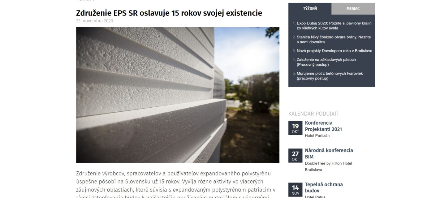 Združenie EPS SR bolo založené v roku 2005