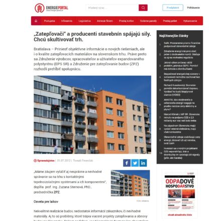 „Zatepľovači“ a producenti stavebnín spájajú sily. Chcú skultivovať trh.