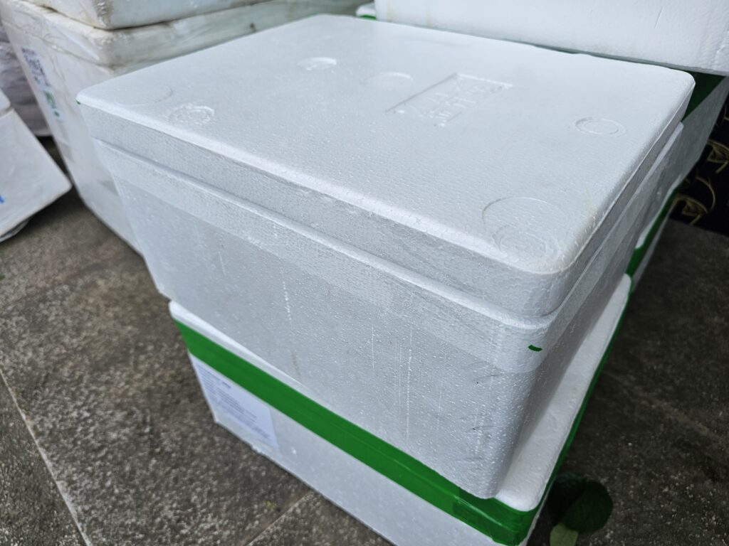 009 – Uzavretý polystyrénový box (EPS) s reliéfnym vekom